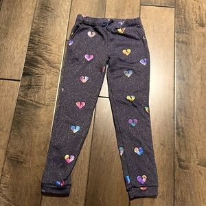 EUC Appaman navy and gold glittery lightning heart sweatpants size 10